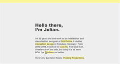 Desktop Screenshot of julianstahnke.com