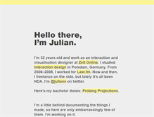 Tablet Screenshot of julianstahnke.com